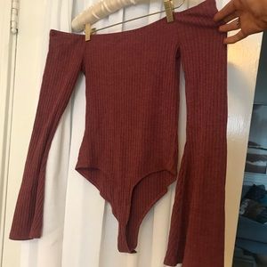 Tobi off the shoulder body suit